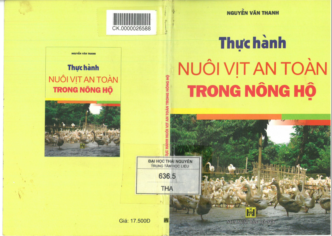 Thực hành nuôi vịt an toàn trong nông hộ